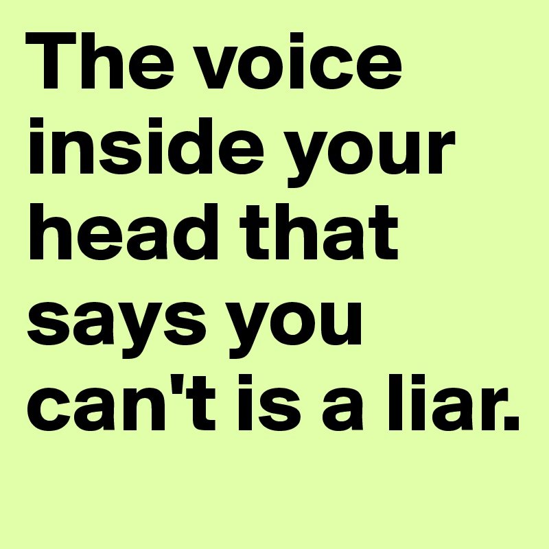 That Voice is a Liar - Hasseman Marketing