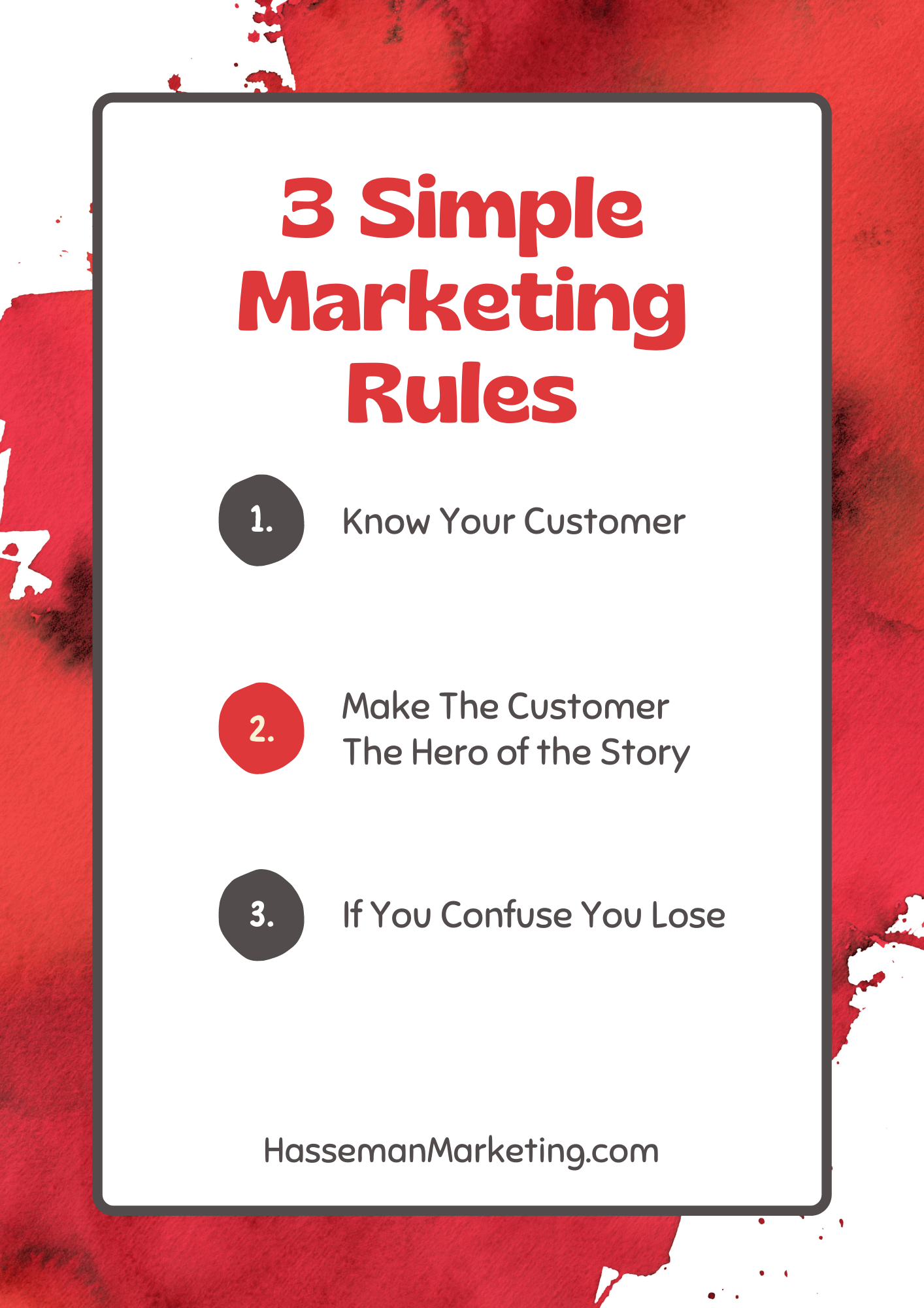 3 simple rules of successful marketing