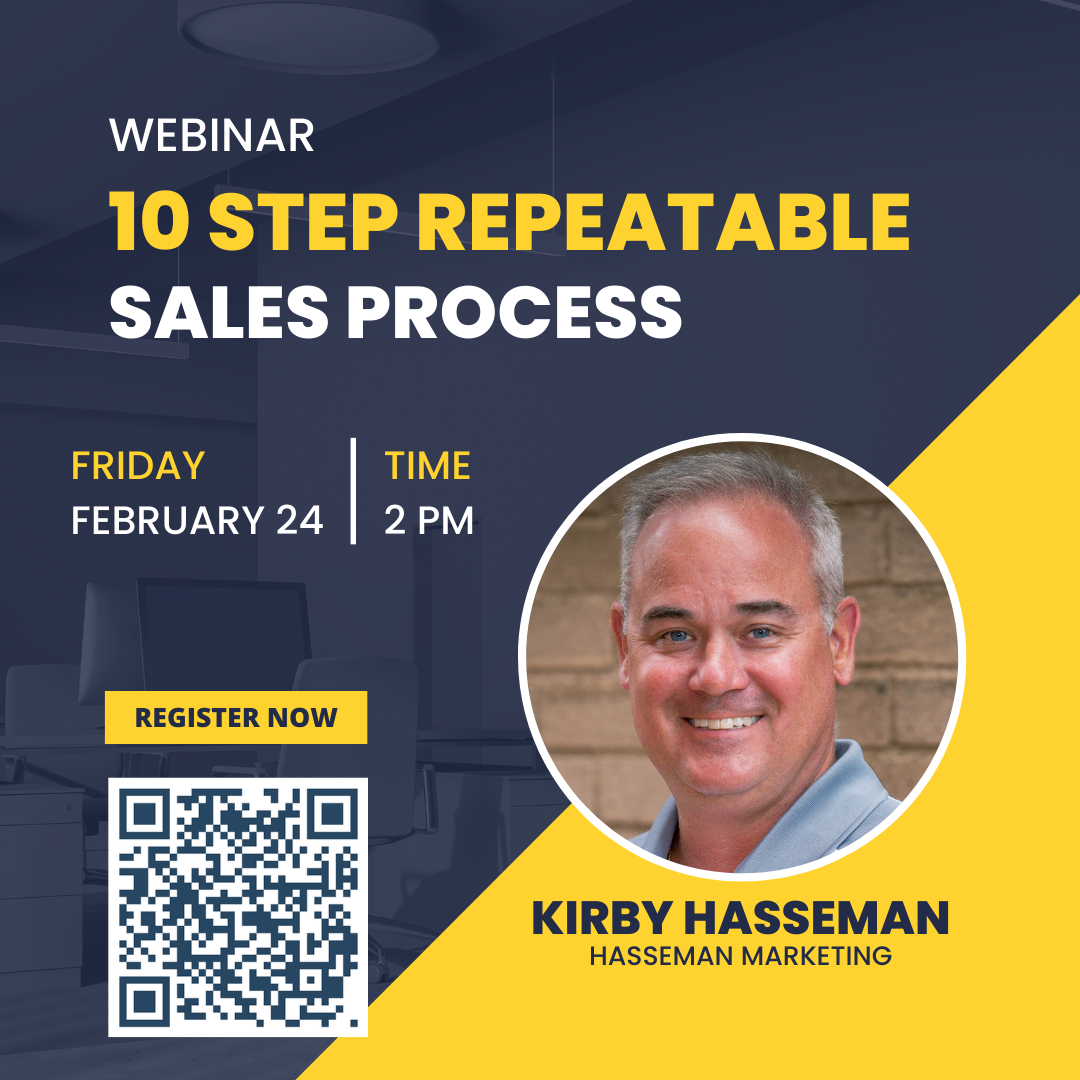 New Webinar: 10 Step Repeatable Sales Process