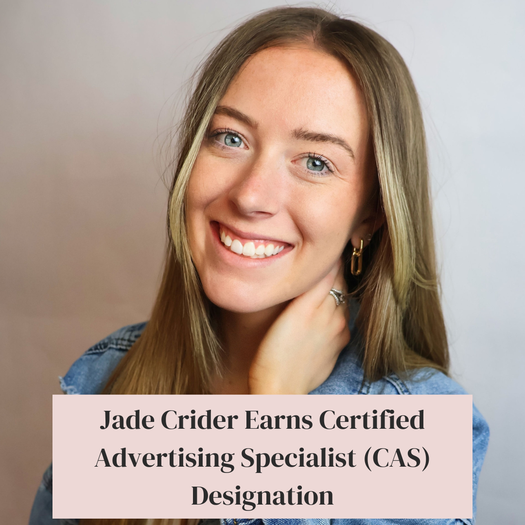 Jade Crider Earns Certified Advertising Specialist (CAS) Designation